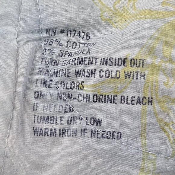 Maurices Thick Stitch Jeans Embroidered Women 7/8 34x31 Blue Bootcut Mid Rise * - Picture 4 of 15